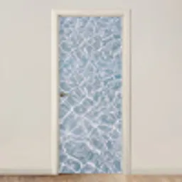Water - Reflectie - Zonlicht deurposter klein -3d_beige