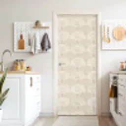Golven - Structuur - Beige deurposter klein 289 -sfeer5