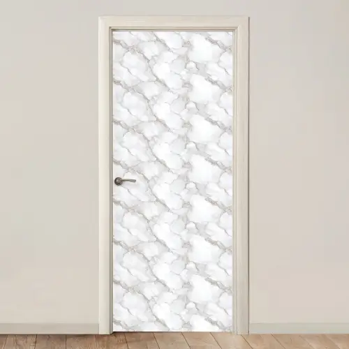 Wit - Marmer - Bruin deurposter klein 289 -3d_beige
