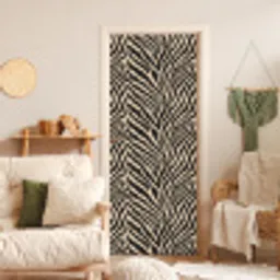 Zebra - Klassiek - Zwart deurposter klein 289 -sfeer2