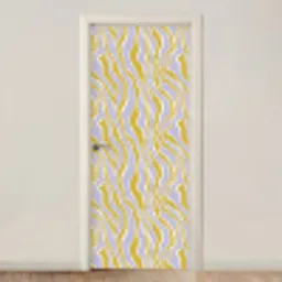 Zebra - Modern - Meerkleurig deurposter klein 289 -3d_beige