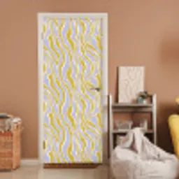 Zebra - Modern - Meerkleurig deurposter klein 289 -sfeer1