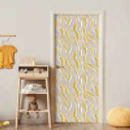 Zebra - Modern - Meerkleurig deurposter klein 289 -sfeer4
