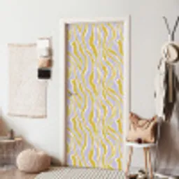 Zebra - Modern - Meerkleurig deurposter klein 289 -sfeer6