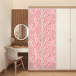 Zebra - Print - Roze deurposter klein 289 -sfeer3