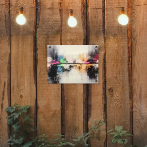 Abstract - Kleurexplosie - Landschap tuinposter los doek klein -sfeer1