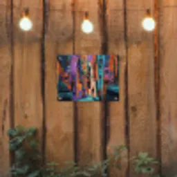 Abstract - Figuren - Kleurrijk tuinposter los doek klein -sfeer1