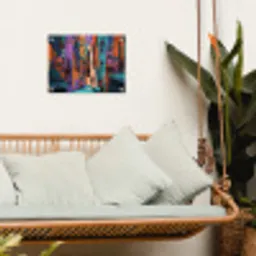 Abstract - Figuren - Kleurrijk tuinposter los doek klein -sfeer7