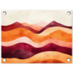 Abstract - Landschap - Golven tuinposter los doek klein -3d