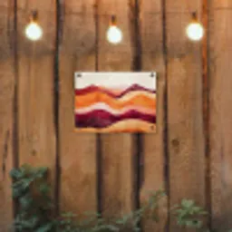 Abstract - Landschap - Golven tuinposter los doek klein -sfeer1