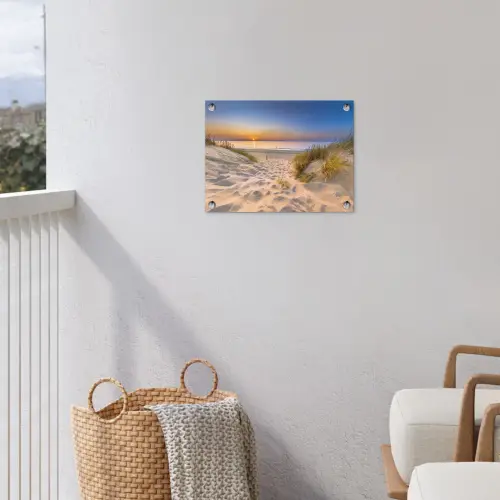 Avondrust aan Zee tuinposter los doek klein -sfeer8