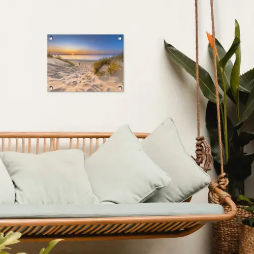 Avondrust aan Zee tuinposter los doek klein -sfeer7