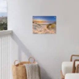 Avondrust aan Zee tuinposter los doek klein -sfeer8
