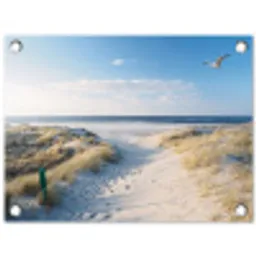 Strand en Zee tuinposter los doek klein -3d