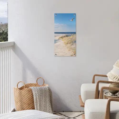 Mooie Strandvlucht tuinposter los doek klein -sfeer8