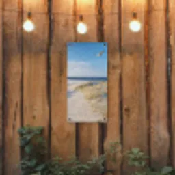 Mooie Strandvlucht tuinposter los doek klein -sfeer1