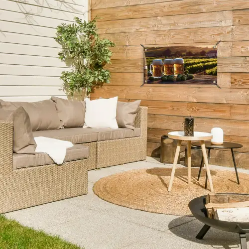 Bier - Hop - Landschap tuinposter los doek klein -sfeer4