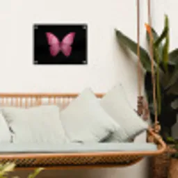 Vlinder - roze - Elegant tuinposter los doek klein -sfeer7