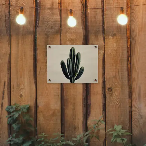 Cactus - Subtiel - Groen tuinposter los doek klein -sfeer1
