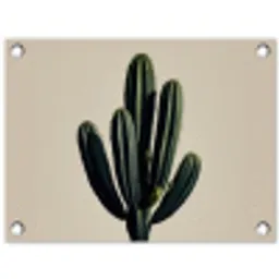 Cactus - Subtiel - Groen tuinposter los doek klein -3d