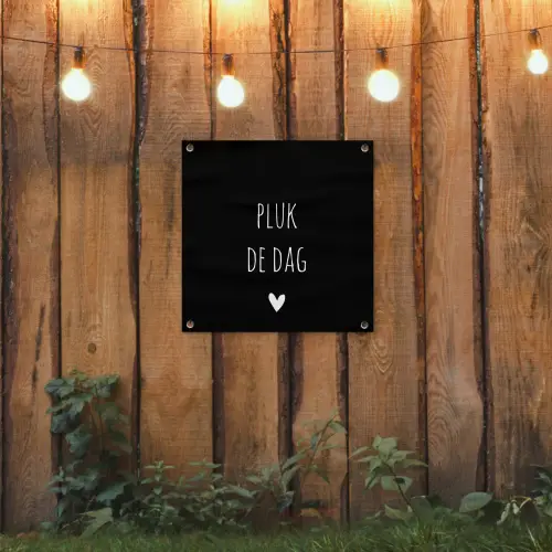 Carpe diem - Spreuken - Pluk de dag - Quotes tuinposter los doek klein -sfeer1