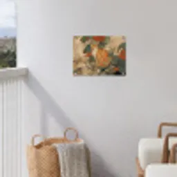 Kat - Sierlijk - Bloemen tuinposter los doek klein -sfeer8