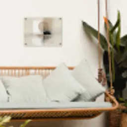 Cirkel - Compositie - Diepte - Beige tuinposter los doek klein -sfeer7