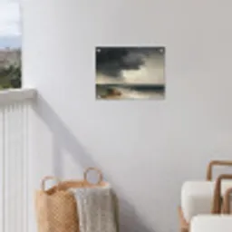 Kust - Golven - Rots - Storm tuinposter los doek klein -sfeer8