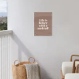 Cocktail - Tekst - Patroon - Wit tuinposter los doek klein -sfeer8