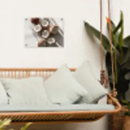 Kokosnoten - Bruin - Shaduw tuinposter los doek klein -sfeer7