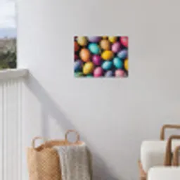 Kleurrijk - Paaseitjes - Spetters tuinposter los doek klein -sfeer8