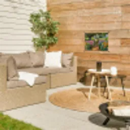 Kleurrijk Tuinpad tuinposter los doek klein -sfeer4