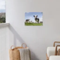 Koeien - Gras - Dieren - Zon - Boerderij tuinposter los doek klein -sfeer8