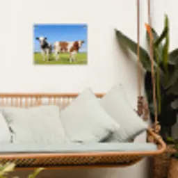 Koeien in de Weide tuinposter los doek klein -sfeer7