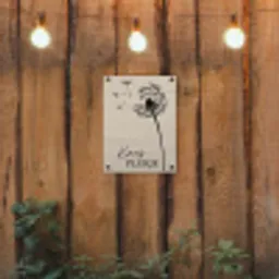 Knus Plekje met Paardenbloem tuinposter los doek klein -sfeer1