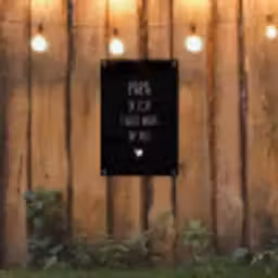 Papa ik lijk steeds meer op jou - Quotes - Stef Bos - Papa - Spreuken tuinposter los doek klein -sfeer1