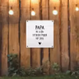 Papa - Spreuken - Stef Bos - Papa ik lijk steeds meer op jou - Quotes tuinposter los doek klein -sfeer1