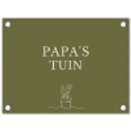 Papa's Tuin tuinposter los doek klein -3d
