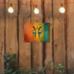 Dansen - Vrouwen - Verfstructuur tuinposter los doek klein -sfeer1