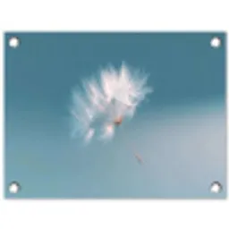Paardenbloempluisje - Blauw - Lucht tuinposter los doek klein -3d
