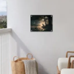 Hert - Bosbeek - Mystiek tuinposter los doek klein -sfeer8