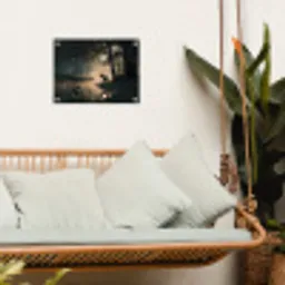 Hert - Bosbeek - Mystiek tuinposter los doek klein -sfeer7