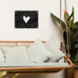 Design - Liefde - Hartje tuinposter los doek klein -sfeer7