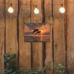 Dolfijnen - Zee - Realistisch tuinposter los doek klein -sfeer1