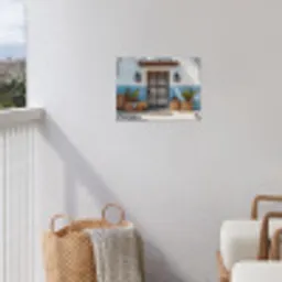 Deur - Manden - Planten tuinposter los doek klein -sfeer8