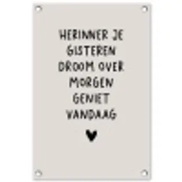droom-beige tuinposter los doek klein -3d