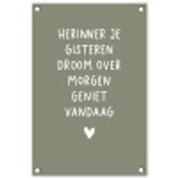 droom-groen tuinposter los doek klein -3d
