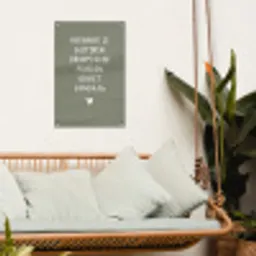 droom-groen tuinposter los doek klein -sfeer7