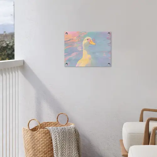 Eend - Zonnebril - Water tuinposter los doek klein -sfeer8