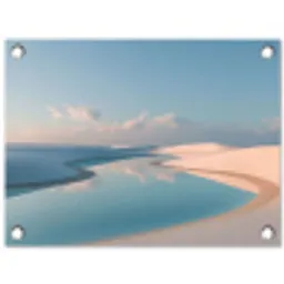 Duinen - Waterplas - Oneindige rust tuinposter los doek klein -3d